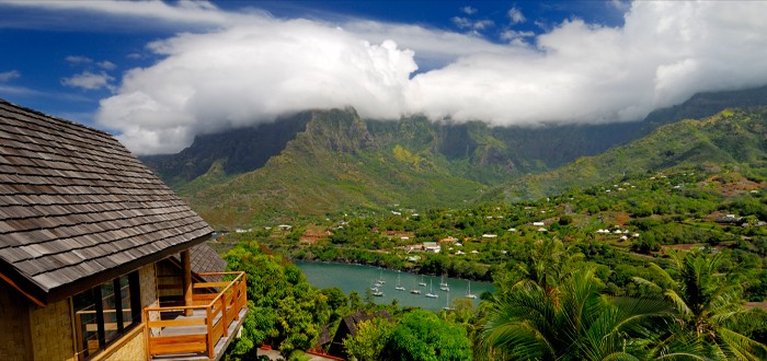 Vue du Hanake Pearl Hiva Oa