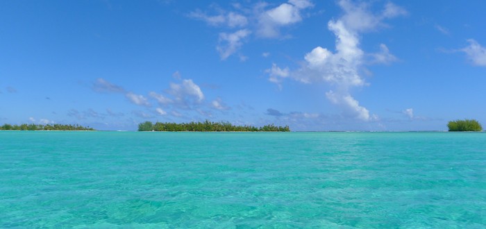 Le lagon de Tahaa vu de Vaitoare